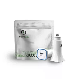 Autós adapter - 20w - fehér - DreamTech