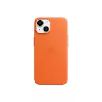 iPhone14 - Hátlap tok - apple gyári bőr - narancs magsafe