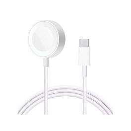   Adatkábel - Apple Watch töltő - USB-C - fehér-  Gyári (Bulk)