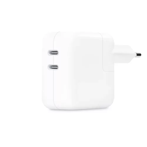 Hálózati adapter - 35W - 2x USB-C - fehér - Apple MW2G3ZMA