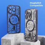 iPhone12 / 12 Pro - Hátlap tok MagSafe - fekete - Prio