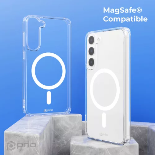 Samsung S25 Plus - Hátlap tok MagSafe - átlátszó - Prio