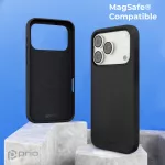 iPhone17 Pro - Hátlap tok MagSafe - fekete - Prio Liquid