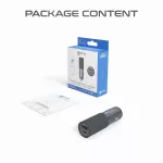 Autós adapter - 100W - USB-A, USB-C - fekete - Prio