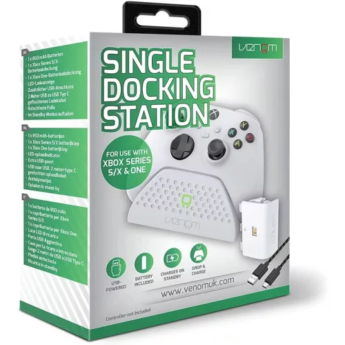 Konzol tartozék, Venom Xbox S/X & One Joy Dokkoló Single Fehér