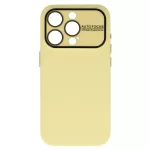 Tel Protect Lichi Soft tok - iPhone15 Pro Max yellow (citromsárga)