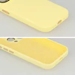Tel Protect Lichi Soft tok - iPhone15 Pro Max yellow (citromsárga)