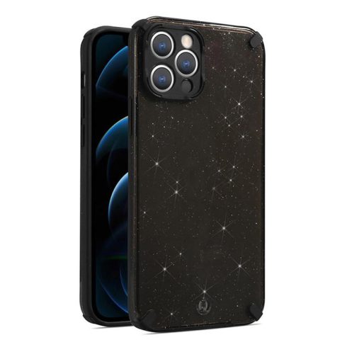 Samsung A12 - Gliter - fekete
