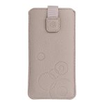 Univerzális tok - kihúzós - bézs - Wonder