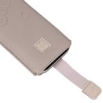 Univerzális tok - kihúzós - bézs - Wonder