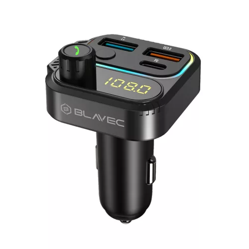 FM Transmitter - 2xUSB-A 1xUSB-C - Blavec TR-01