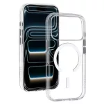 iPhone17 Pro - Hátlap tok MagSafe - átlátszó / fehér - Liavec Pure 