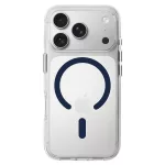 iPhone17 Pro - Hátlap tok MagSafe - átlátszó / s. kék - Liavec Pure 