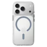 iPhone17 Pro - Hátlap tok MagSafe - átlátszó / szürke - Liavec Pure 