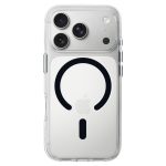 iPhone17 Pro - Hátlap tok MagSafe - átlátszó / fekete- Liavec Pure 