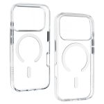 iPhone17 Pro Max - Hátlap tok MagSafe - átlátszó / feh - Liavec Pure 