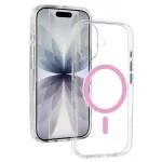 iPhone17 - Hátlap tok MagSafe - átlátszó / pink - Liavec Pure 