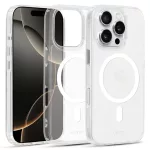 iPhone13/14  - Hátlap tok MagSafe - átlátszó / fehér - Liavec Glossy