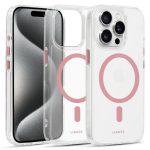 iPhone14 Pro - Hátlap tok MagSafe - átlátszó / pink - Liavec Glossy