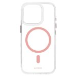 iPhone14 Pro - Hátlap tok MagSafe - átlátszó / pink - Liavec Glossy