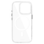 iPhone15  - Hátlap tok MagSafe - átlátszó / fehér - Liavec Glossy