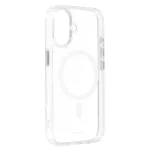 iPhone16 - Hátlap tok MagSafe - átlátszó / fehér - Liavec Glossy 