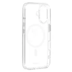 iPhone16 - Hátlap tok MagSafe - átlátszó / fehér - Liavec Glossy 