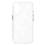 iPhone16 - Hátlap tok MagSafe - átlátszó / fehér - Liavec Glossy 