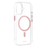 iPhone16 - Hátlap tok MagSafe - átlátszó / pink - Liavec Glossy