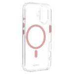 iPhone16 - Hátlap tok MagSafe - átlátszó / pink - Liavec Glossy