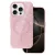 iPhone16 Pro - Hátlap tok MagSafe - pink csillámos - Magmat Slim