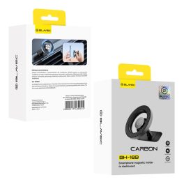   Autós tartó MagSafe - műszerfalra - carbon - Blavec BH-16B