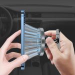 Autós tartó MagSafe - műszerfalra - carbon - Blavec BH-16B