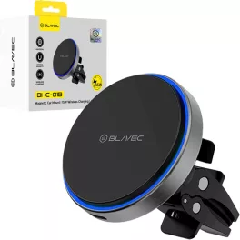   Autós tartó - MagSafe - szellőzőbe - fekete - Blavec BHC-01B