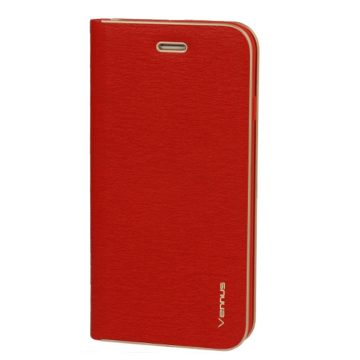 Vennus Notesz tok - SAMSUNG S21 Plus Red (piros)