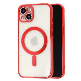 Tel Protect Magsafe Luxury tok - iPhone13 Mini Red (piros)