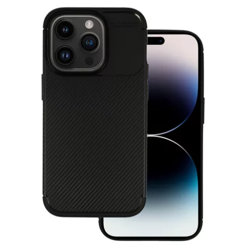 Tel Protect Carbon Elite tok  - iPhone15 Pro Max Black (fekete)