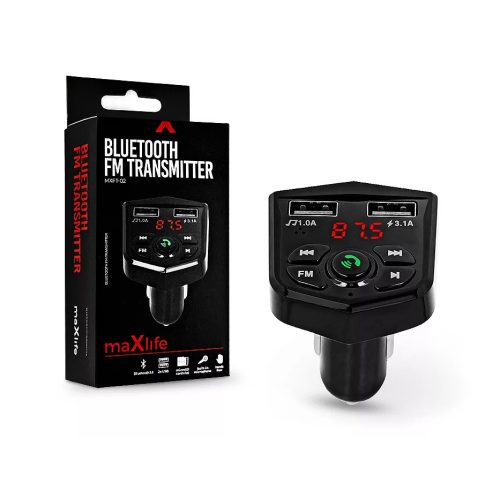 FM Transmitter - fekete - MaxLife MXFT-02