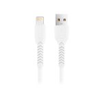 Adatkábel - 1M - USB-A - Lightning - fehér - Maxlife MXUC-04 - 3A