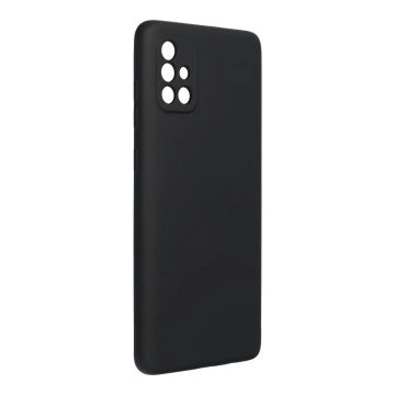 Samsung A71 - Szilikon tok  (Fekete)