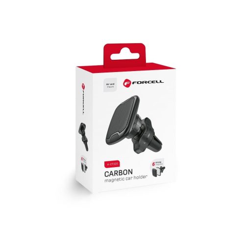 FORCELL F-GRIP Carbon H-CT325 Mágneses autós tartó szellőzőbe - black (fekete)