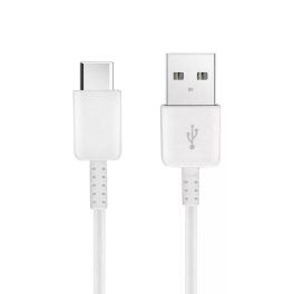 Adatkábel - 1M - USB-A - USB-C - fehér - zacskos