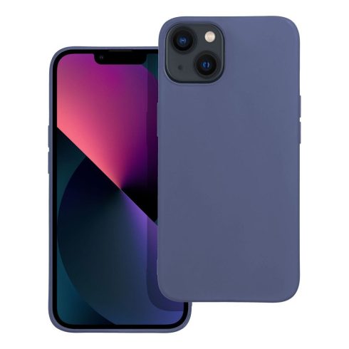 iPhone 13 - Matt Szilikon tok (Sötétkék)