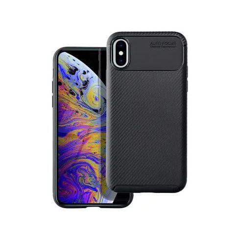 Tok szilikon, Apple iPhone X/XS Carbon premium (fekete)