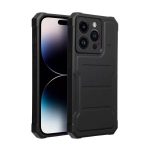 iPhone14 Pro - Hátlap tok - fekete - kam. v. - Heavy Duty