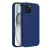 iPhone15 - Hátlap tok - sötétkék - Soft szilikon