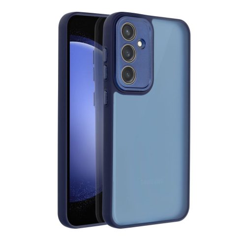 Samsung S23 - Variete kemény tok (Sötétkék -matt átlátszó)