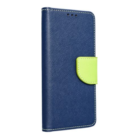 FANCY Notesz tok - SAMSUNG A55 navy (sötétkék)/ lime (világoszöld)