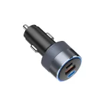 Autós adapter - 65W - 2x USB-C, 1x USB-A - szürke - Forcell F-Energy