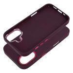 iPhone16 - Hátlap tok - bordó - Frame